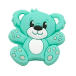 Cute-idea 5pcs Silicone Teether Beads BPA Free Mini Elephant Animal Beads DIY Baby Teething Pacifier Chain Toys Gift Baby goods