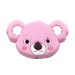 Cute-idea 5pcs Silicone Teether Beads BPA Free Mini Elephant Animal Beads DIY Baby Teething Pacifier Chain Toys Gift Baby goods