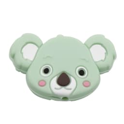 Cute-idea 5pcs Silicone Teether Beads BPA Free Mini Elephant Animal Beads DIY Baby Teething Pacifier Chain Toys Gift Baby goods