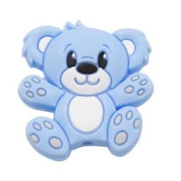 Cute-idea 5pcs Silicone Teether Beads BPA Free Mini Elephant Animal Beads DIY Baby Teething Pacifier Chain Toys Gift Baby goods