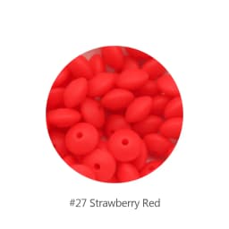 Cute-Idea 12mm 100pcs silicone lentil beads making handmade DIY Food Grade teething nursing Accessories teether abacus beads