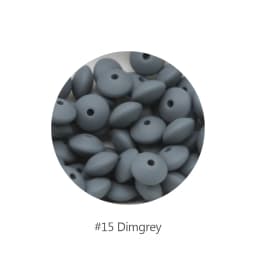 Cute-Idea 12mm 100pcs silicone lentil beads making handmade DIY Food Grade teething nursing Accessories teether abacus beads
