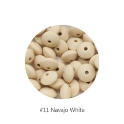 Cute-Idea 12mm 100pcs silicone lentil beads making handmade DIY Food Grade teething nursing Accessories teether abacus beads