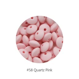 Cute-Idea 12mm 100pcs silicone lentil beads making handmade DIY Food Grade teething nursing Accessories teether abacus beads