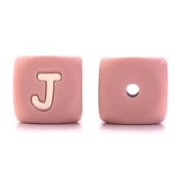 10Pcs Personalized Name Silicone Letters 12mm English Alphabet Teether Beads For Pacifier Chain Teether Necklace Jewelry Making