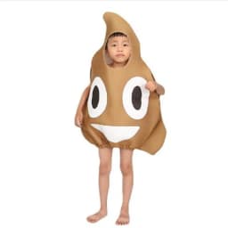 Kids Funny Party Halloween Costume Poop Stool Costume Stool Kids Cosplay Carnival Costume Stage Performance Outfi