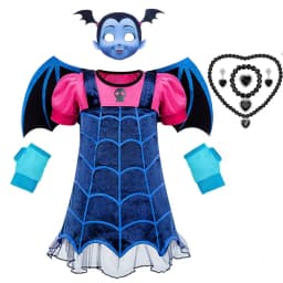 Vampire Cosplay Dress Girl Kids Princess Charms Dress Up Christmas Halloween Costume Children Carnival Party