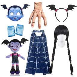 Vampire Cosplay Dress Girl Kids Princess Charms Dress Up Christmas Halloween Costume Children Carnival Party