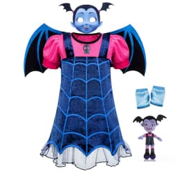 Vampire Cosplay Dress Girl Kids Princess Charms Dress Up Christmas Halloween Costume Children Carnival Party