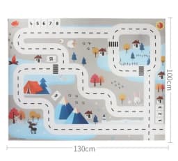 Baby Play Mat City Traffic Car Park Waterproof Parking Lot Kids Playmat Kids Rug Boy Girl Educational Toys for Children Map ​