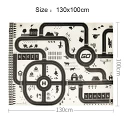 Baby Play Mat City Traffic Car Park Waterproof Parking Lot Kids Playmat Kids Rug Boy Girl Educational Toys for Children Map ​
