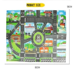 Baby Play Mat City Traffic Car Park Waterproof Parking Lot Kids Playmat Kids Rug Boy Girl Educational Toys for Children Map ​