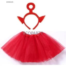 kids Costume Skirt Headband Set Girls Ladies Laa Laa Po Dipsy Tinky Winky Cosplay Costume Skirt for Kids Children Girls20