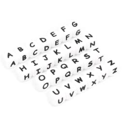 LOFCA 40pcs Alphabet Silicone Letter Beads 12mm Teething Beads Food Grade Teether English Letters Baby Nursing for Teething