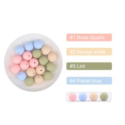LOFCA 10pcs 15mm Beehive Silicone Beads Food Grade Threaded Teether DIY Spiral Pacifier Clips Beads Necklace Baby Teether