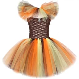 Jungle King Lion Halloween Costumes for Girls Kids Animal Fancy Tutu Dress Children Cosplay Outfit for Birthday Carnival Party