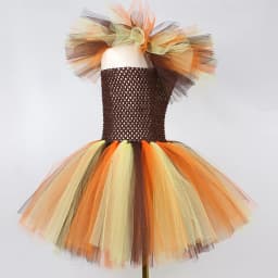 Jungle King Lion Halloween Costumes for Girls Kids Animal Fancy Tutu Dress Children Cosplay Outfit for Birthday Carnival Party