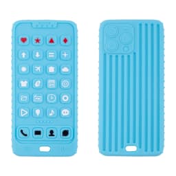 BPA Free Silicone Teether New Mobile Phone Shape Chewing Teethers Baby Rodent Pain Relief Teething Toys Kids Sensory Toy