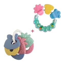 Silicone Teethers for Baby Things Newborn Chews Food Grade Teethers Training Bed Toy Baby fruit item Feeding Infant Rattle