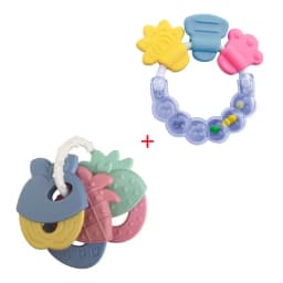 Silicone Teethers for Baby Things Newborn Chews Food Grade Teethers Training Bed Toy Baby fruit item Feeding Infant Rattle
