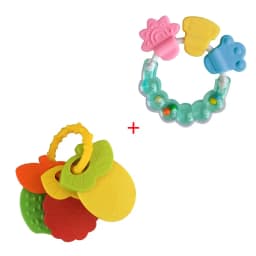 Silicone Teethers for Baby Things Newborn Chews Food Grade Teethers Training Bed Toy Baby fruit item Feeding Infant Rattle