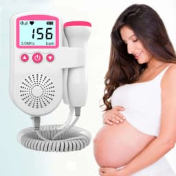 Fetal Doppler Hand-hold Pocket Portable Sound Baby Heart Pregnancy 3.0MHz Ultrasound Fetus Detector Machine Beat Monitor