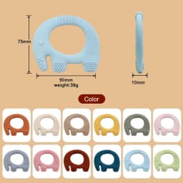 Cartoon Animal Baby Soft Silicone Teether BPA Free New Born Gift Food Grade Infant Chewing Nursing Teething Toys Babies Stuff