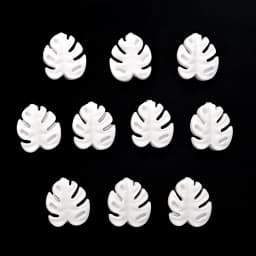 10Pcs Cartoon Leaf Silicone Beads Baby Teether Toy Infant Pacifier Chain Chewable Nursing Teether For DIY Handmade Accessories