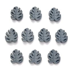 10Pcs Cartoon Leaf Silicone Beads Baby Teether Toy Infant Pacifier Chain Chewable Nursing Teether For DIY Handmade Accessories
