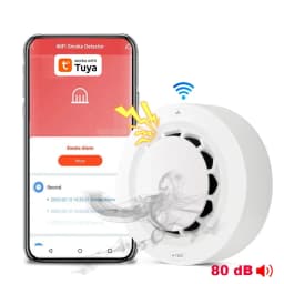 Tuya Wifi Smoke Detector Sensor Wireless Fire Protection Smart Life Smoke Alarm High Sensitivity Safety Prevention Sensor 80DB