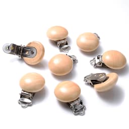 10Pcs Round Wood Pacifier Clip Baby Teething Dummy Clip Accessories for DIY Pacifier Chain Tool Wholesale