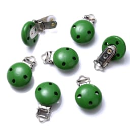 10Pcs Round Wood Pacifier Clip Baby Teething Dummy Clip Accessories for DIY Pacifier Chain Tool Wholesale
