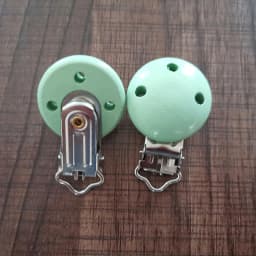 10Pcs Round Wood Pacifier Clip Baby Teething Dummy Clip Accessories for DIY Pacifier Chain Tool Wholesale