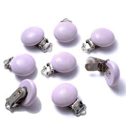 10Pcs Round Wood Pacifier Clip Baby Teething Dummy Clip Accessories for DIY Pacifier Chain Tool Wholesale