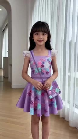 Summer Dress For Girls Mirabel Isabela Casual Dress Kids Clothes Princess Costume Vestidos