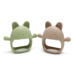 Mother Kids 1Pcs Food Grade Baby Toys Silicone Teether Toys Cartoon Shape Nursing Teething Ring Newborn Molar Baby Accessories