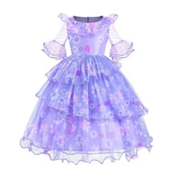 Encanto Costumes Cosplay Princess Dress Isabella Charm for Girls Carnival Christmas Birthday Party Mirabel Dress