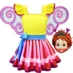 Fancy N-nancy Dresses Pants Sets Children Spring Girls Fancy N-nancy Carnival Cosplay Costume Mask Birthday Party Clothing