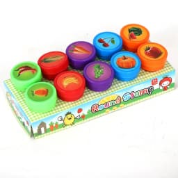 10pcs Assorted Stamps for Gift Self-ink Stamps Toy Stamps Smiley Face Seal Scrapbooking DIY Painting Photo Album Decor