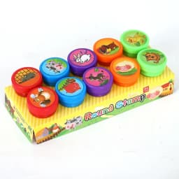 10pcs Assorted Stamps for Gift Self-ink Stamps Toy Stamps Smiley Face Seal Scrapbooking DIY Painting Photo Album Decor