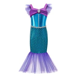 2-10Y Little Kid Mermaid Inspired Princess Clothing Pageant Fairy Role Playing Girl Birthday Party Dress Halloween Siren Cosplay
