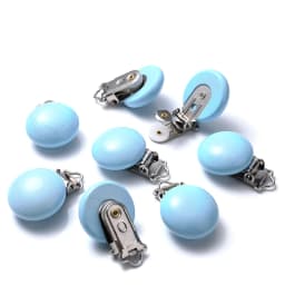 10Pcs 30mm Baby Wooden Pacifier Clips Round Wood Clip for Baby Pacifier Log Nipple Chain Holder Accessories BPA Free