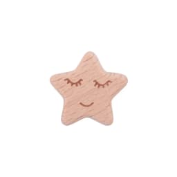 5/10pcs Beech Wooden Beads Baby Teether Rodent Hearts Beads DIY Necklace Pacifier Chain Crafts Jewelry Making Accessories