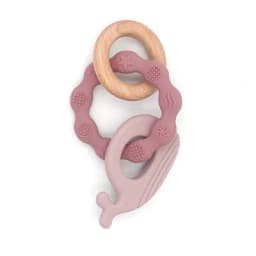 1pc Baby Teether Silicone Bracelet Cute Animal Silicone Pendant Wood Ring Teething Rattle for Baby Accessories Toys