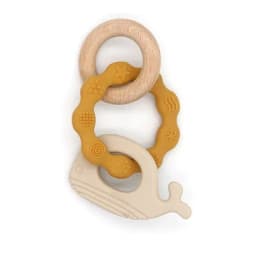 1pc Baby Teether Silicone Bracelet Cute Animal Silicone Pendant Wood Ring Teething Rattle for Baby Accessories Toys