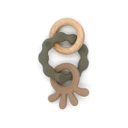 1pc Baby Teether Silicone Bracelet Cute Animal Silicone Pendant Wood Ring Teething Rattle for Baby Accessories Toys