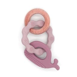 1pc Baby Teether Silicone Bracelet Cute Animal Silicone Pendant Wood Ring Teething Rattle for Baby Accessories Toys