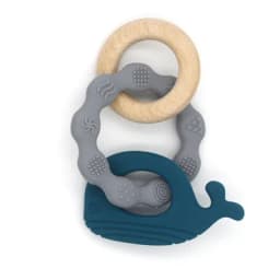 1pc Baby Teether Silicone Bracelet Cute Animal Silicone Pendant Wood Ring Teething Rattle for Baby Accessories Toys