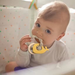 1pc Baby Teether Silicone Bracelet Cute Animal Silicone Pendant Wood Ring Teething Rattle for Baby Accessories Toys
