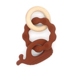 1pc Baby Teether Silicone Bracelet Cute Animal Silicone Pendant Wood Ring Teething Rattle for Baby Accessories Toys